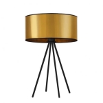Złota lampa stołowa na metalowych nóżkach SIERRA MIRROR