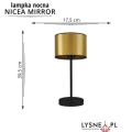 Lampka nocna NICEA MIRROR