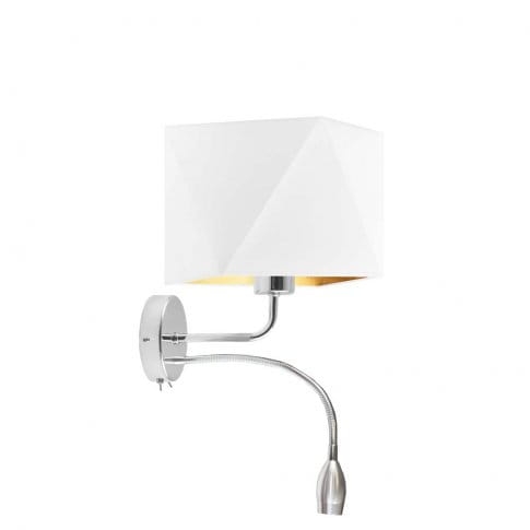 Ledowy kinkiet z włącznikami KENT GOLD