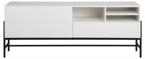 Komoda NANO 2 biała na metalowej podstawie