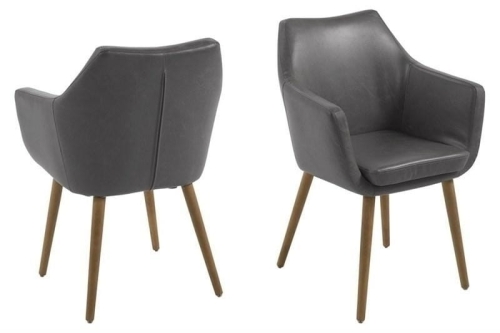 Krzesło NEPTUN - ekoskóra szary