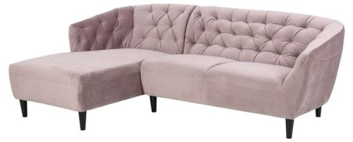 Narożnik lewy REMO - brudny róż