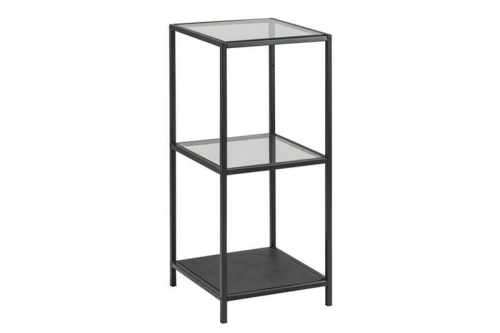 Metalowy regał SECRET 35x83 - półki szklane