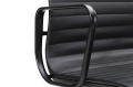 Fotel biurowy BERDO PRESTIGE PLUS czarny - skóra naturalna, aluminium