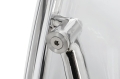 Fotel BALL STAND 2 poduszka szara - akryl, chrom, wełna