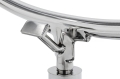Fotel BALL STAND 2 poduszka żółta - akryl, chrom, wełna