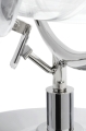 Fotel BALL STAND 2 poduszka żółta - akryl, chrom, wełna