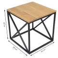 Stolik kawowy 55x55cm Loft