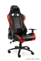Fotel gamingowy DYNAMO czerwono-czarny