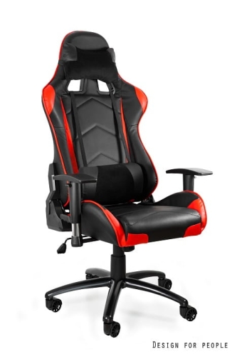 Fotel gamingowy DYNAMO czerwono-czarny