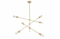Czarno-złota lampa wisząca 95cm