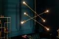 Czarno-złota lampa wisząca 95cm