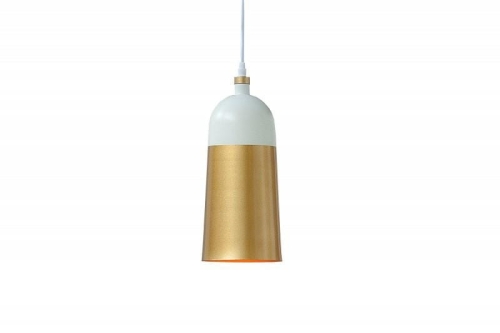 Lampa wisząca CHARLES biało złota 14cm