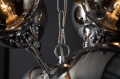 Galaktyczna srebrna lampa wisząca 72cm, 12 źródeł światła