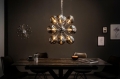 Galaktyczna srebrna lampa wisząca 72cm, 12 źródeł światła