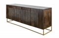 Komoda OLO 177cm drewno mango, złota metalowa podstawa