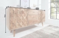Komoda EGZOTIC 145cm akacjowe drewno naturalne, drewniane nóżki