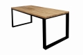 Biurko loftowe industrialne 160x70cm z drewnianym blatem