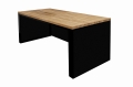 Biurko loftowe industrialne 160x70cm z drewnianym blatem i blendami