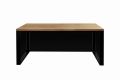 Biurko loftowe industrialne 160x70cm z drewnianym blatem i blendami
