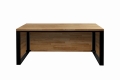 Biurko loftowe industrialne 160x70cm z drewnianym blatem i blendami