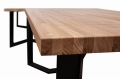 Biurko loftowe industrialne 160x70cm z drewnianym blatem