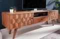 Szafka RTV EGZOTIC 140cm akacjowe drewno naturalne