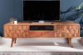 Szafka RTV EGZOTIC 140cm akacjowe drewno naturalne