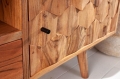 Szafka RTV EGZOTIC 140cm akacjowe drewno naturalne