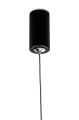 Nowoczesna lampa wisząca ADE 85cm czarna obręcz, 15 punktów świetlnych