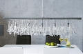 Lampa wisząca ADE 120cm transparentne kryształki