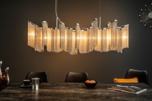 Nowoczesna stalowa lampa wisząca Delicious 118cm