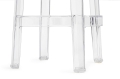 Transparentny hoker KEIRS 76cm, poliwęglan