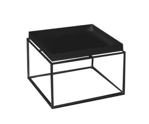 Czarny stolik kawowy RALL M metal