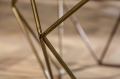 Stolik kawowy DIEGO 70cm zielony marmur , metal