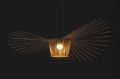 Kawowa wisząca lampa KAPELUSZ 140 cm