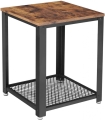 Industrialny stolik pomocniczy RADS, metalowy czarny stelaż 45 cm