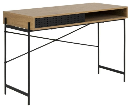 Biurko AGARU Dąb 110 cm metalowe nogi