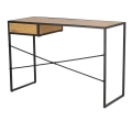 Biurko ONDY LOFT Dąb z szufladą czarny metal