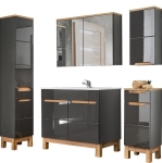 Zestaw mebli do łazienki MALI GREY set 80 cm