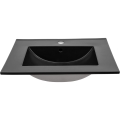 Umywalka łazienkowa ceramiczna LIVIA BLACK 80