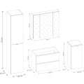 Zestaw mebli do łazienki COLIBER set 80 cm