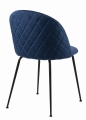Krzesło LEISET Dark blue metalowe nóżki