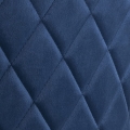 Krzesło LEISET Dark blue metalowe nóżki
