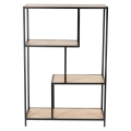 Regał ONDY LOFT III Dąb czarny metal