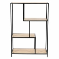 Regał ONDY LOFT III Dąb czarny metal