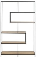 Regał ONDY LOFT Dąb czarny metal