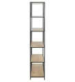 Regał ONDY LOFT Dąb czarny metal