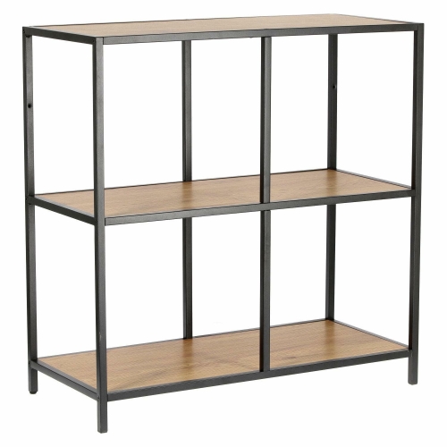 Regał ONDY LOFT X dąb czarny metal