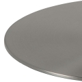 Stolik kawowy COSTA 80cm biały marmur/ srebrny